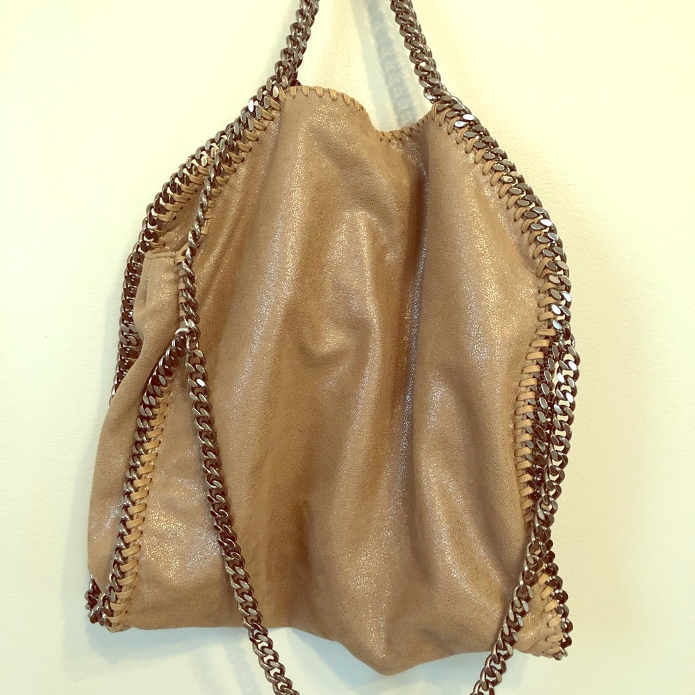 Stella McCartney Falabella Chamois Fold Over Tote